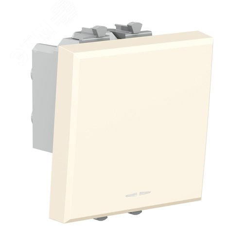 Инвертор одноклавишный модульный, Avanti, ванильная дымка, 2 модуля - фото 2