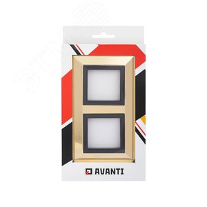 Рамка из металла, ''Avanti'', золотая, 4 модуля - фото 5