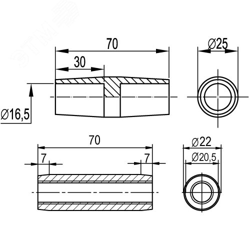 Муфта соединительная 16 мм - фото 2