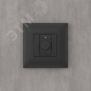 Avanti Диммер поворотный в стену, , Черный матовый - фото 5