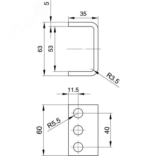 Крепление для профилей BPL29/BPM29 неоцинкованное - фото 3