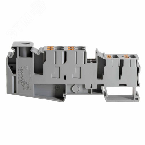 Клемма распределительная гибридная, винтовой зажим 35 кв.мм, push-in 4х6 кв.мм, 6х2.5 кв.мм, серая - фото 2
