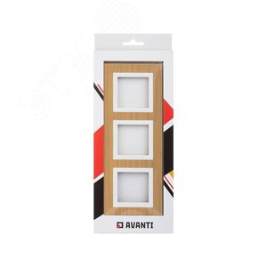 Рамка из натурального дерева, ''Avanti'', беленый дуб, 6 модулей - фото 5