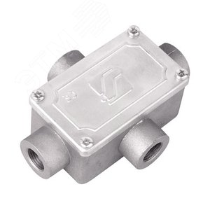 Коробка ответвительная алюминиевая 4 ввода М25х1.5 IP55 118х83х42мм - фото 1
