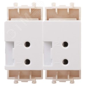 USB зарядное устройство модульное 2.1 А, Avanti, ванильная дымка, 2 модуля - фото 3