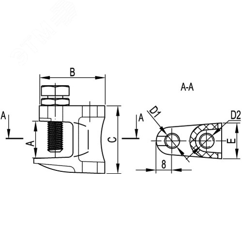 Струбцина М8 HDZ - фото 2