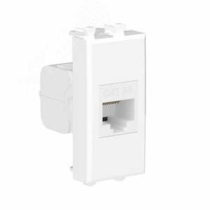 Avanti Компьютерная розетка RJ-45 без шторки модульная , кат.6А,  Белое облако, 1 модуль - фото 2
