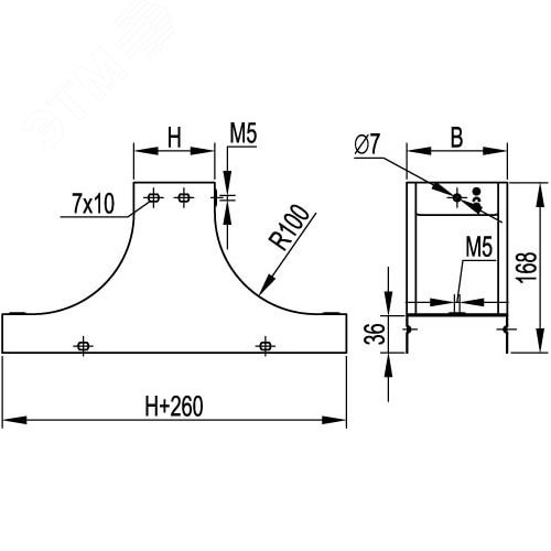 Трансформатор тока CT60 600A, класс 0.2, 5ВА - фото 2