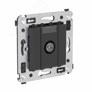 Avanti Розетка TV оконечная в стену,  Черный матовый - фото 2