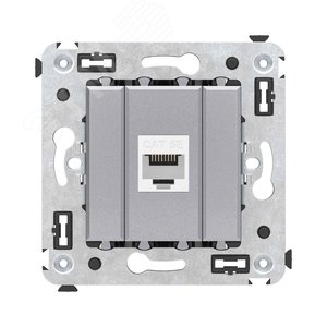 Avanti Компьютерная розетка RJ-45 без шторки в    стену, кат.5е одинарная Закаленная сталь - фото 2