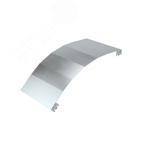 Крышка на угол вертикальный внешний 45 градусов, 50х400 R900, горячеоцинкованная в комплекте с крепежными элементами исоединительными пластинами, необходимыми для монтажа - фото 1