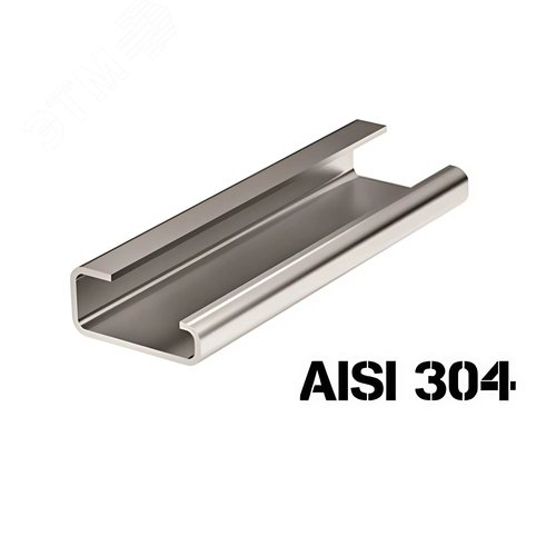 Изображение товара Дин-рейка из нержавеющей стали, с насечкой G1, 32х15мм. (м)