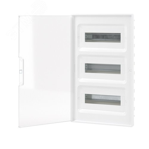 Щиток 36 мод встраиваемый Фрейм (FRAME), белый, с прозрачной дверцей, с 4 шинами PEN (2шт на 8 отв. и 2шт на 10 отв.) - фото 3