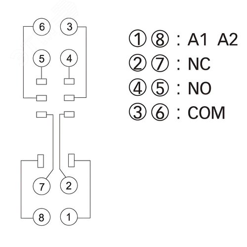 Колодка c винтовыми клеммами низкопрофильная для реле IR на 2 группы контактов - фото 6
