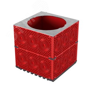 Изображение товара Кабельный колодец связи (ККС) пластиковый для кабельной канализации, 750х750х750 мм, под разгрузочную плиту (шт)