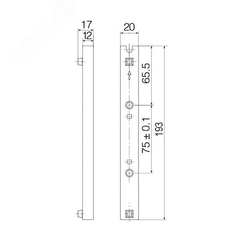 Проставка для увелич.высоты держ.3п.60мм - фото 2