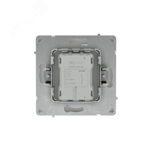 Выключатель одноклавишный, KANT, белый песок - фото 3