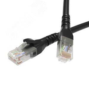 Изображение товара Патч-корд неэкранированный CAT6 U/UTP 4х2, LSZH, черный, 2.0м (шт)