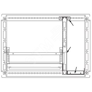 Комплект крыша и основание для шкафов cqe 1200 x 600 мм