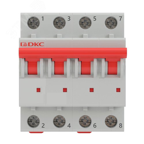 Выключатель автоматический модульный YON MD63 4P 2А C 10kA - фото 2