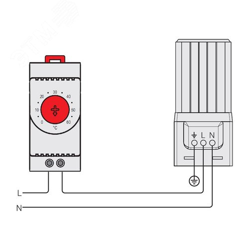 Обогреватель в алюминиевом корпусе с вентилятором 400 Вт, 115 В AC - фото 3
