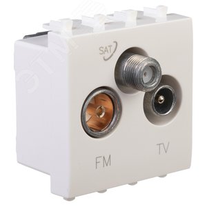 Avanti TV-FM-SAT ''Белое облако'', 16A, 2 модульный - фото 2