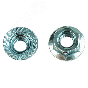 Гайка насечка препятствующая откручиванию М12 горячеоцинкованная - фото 1