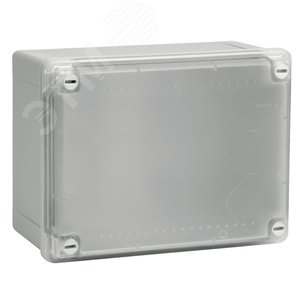 Коробка распределительная с гладкими стенками прозрачная IP56 190х140х70мм