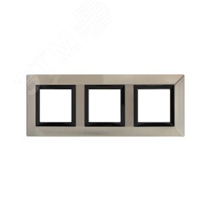 Рамка из металла, ''Avanti'',  никелированная, 6 модулей - фото 1