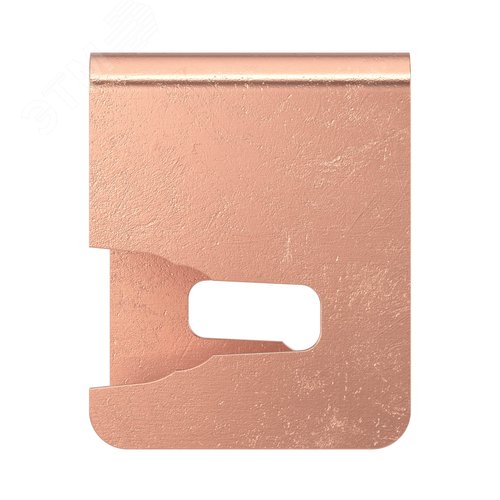 Скоба-держатель полосы 45 мм медь - фото 3