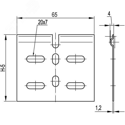 Соединитель регулируемый горизонтальный внутренний H50 - фото 2
