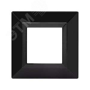 Рамка из металла, ''Avanti'', черная, 2 модуля - фото 1