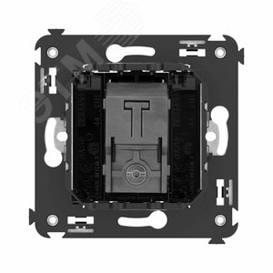 Avanti Розетка TV оконечная в стену,  Черный квадрат - фото 4