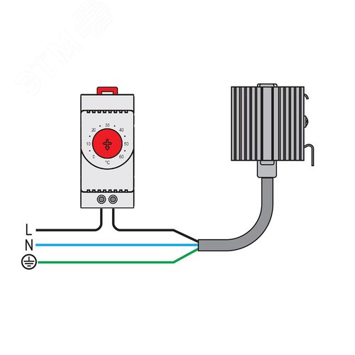 Компактный обогреватель 30 Вт, кабель подключения, 110…240 В AC/DC - фото 4