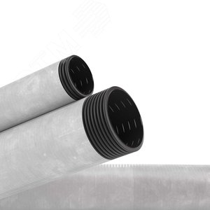 Труба гибкая двустенная дренажная D=160мм с геофильтром класс SN6 перфорация 360 градусов черный - фото 3