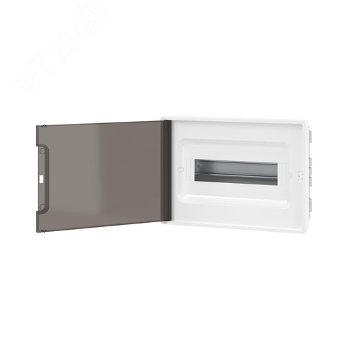 Щиток 12 мод встраиваемый для полых стен Фрейм (FRAME), белый, с тонированной дверцей, с 2 шинами PEN на 6 и 8 отв. - фото 3