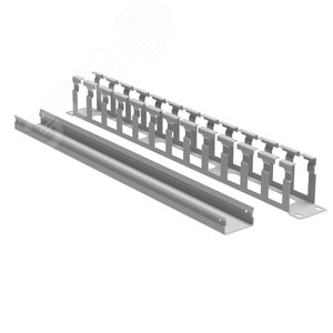 Органайзер кабельный с крышкой и отверстиями 1U, глубина 60 мм, для 19'' IT-корпусов ДКС серии STI/CQE, RAL7035 - фото 2