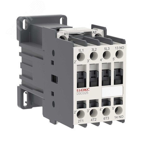 Изображение товара Магнитный контактор YON DSC025 25A 12,5кВт AC3 3P кат.24В DC 1НО (шт)