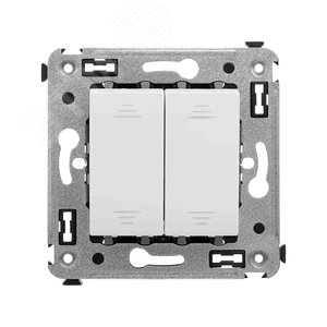 Изображение товара Avanti Инвертор двухклавишный в стену Белое облако(Переключатель сх. 7+7) (шт)