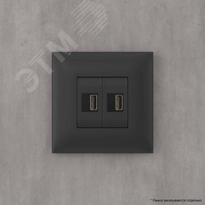 Avanti USB зарядное устройство в стену, , Черный матовый - фото 6