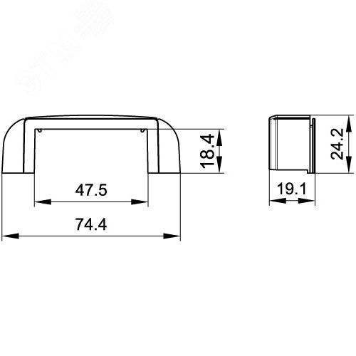 Адаптер для ввода канала 70х22 в PDD-N - фото 2