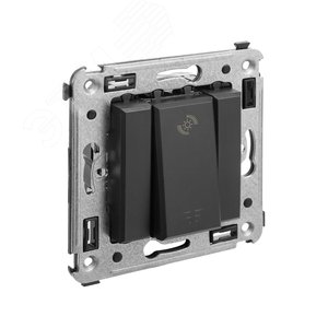 Avanti Диммер кнопочный в стену для LED ламп, , Черный матовый - фото 2