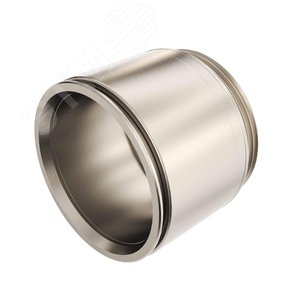 Муфта труба-коробка D=63мм IP66/IP67 М63х1.5 никелированная латунь - фото 2