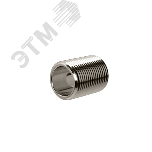 Ниппель M16x1.5 никелированная латунь - фото 1