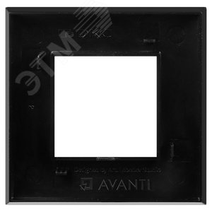 Avanti Рамка ARTLEBEDEV ''Черный квадрат'' 2 модульная 4402902 DKC - 4