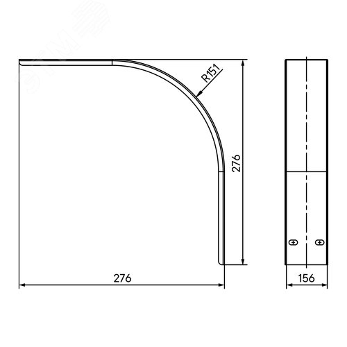 Крышка на угол вертикальный внешний 90 градусов 80х150, 2,0 мм, цинк-ламель, в комплекте с крепежными элементами необходимыми длямонтажа - фото 2