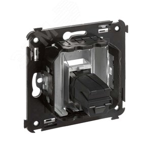 Avanti USB 3.0 розетка одинарная в стену, тип А-А, Закаленная сталь - фото 4