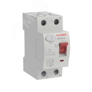 Изображение товара Выключатель дифференциального тока 2п 16A 10мА АС (шт)