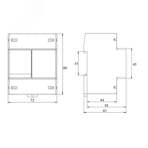 Устройство измерительное многофункциональное на DIN-рейку MPM, ЖК-дисплей, RS-485, Modbus - фото 9