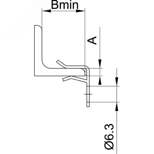 Угол горизонтальный изменяемый СРО 0-44 градусов 300х80 - фото 3